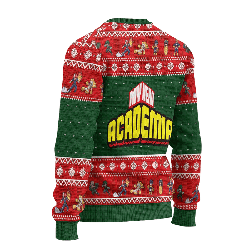 BNHA Ugly Christmas Sweater My Hero Academia Anime Xmas Gift Nearkii