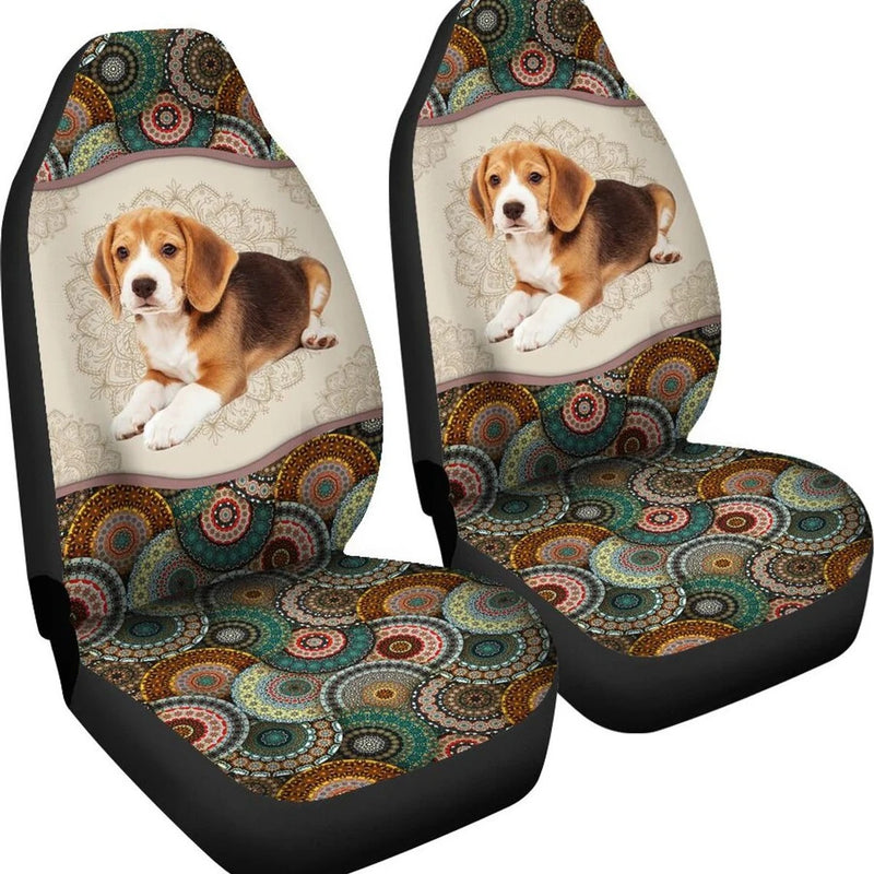 Beagle Mandala Car Seat Covers Nearkii