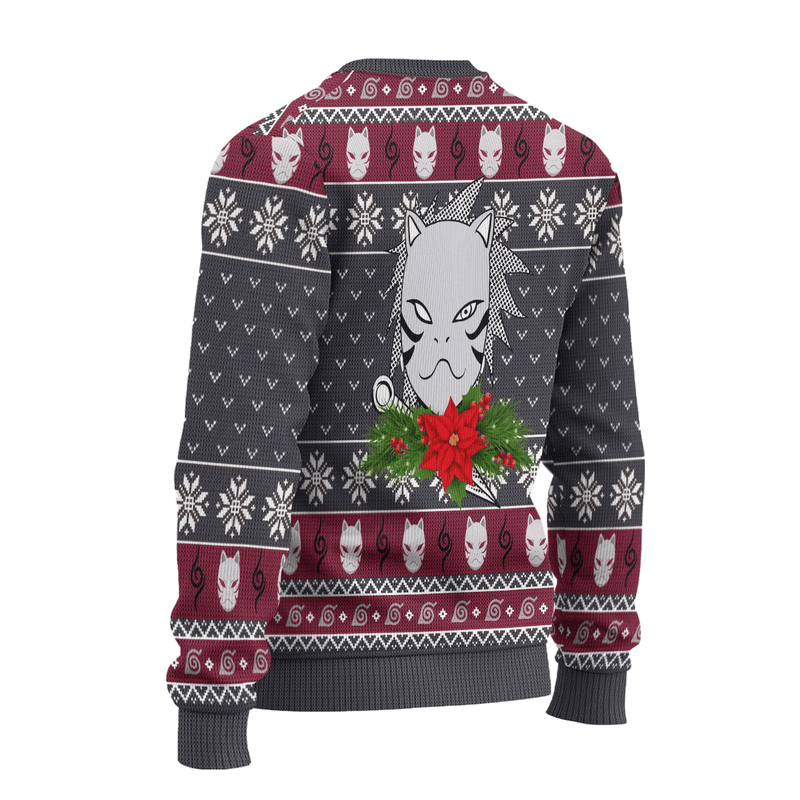 Kakashi Anbu Ugly Christmas Sweater Naruto Anime Xmas Gift Nearkii