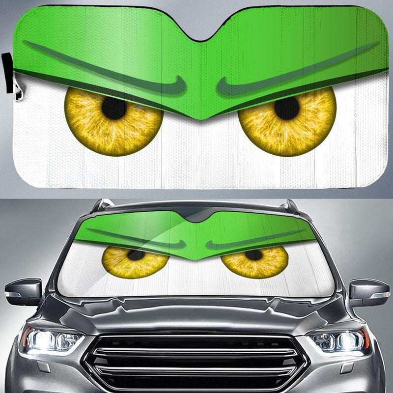 Green Funny Angry Cartoon Eyes Car Auto Sun Shades Windshield Accessories Decor Gift Nearkii