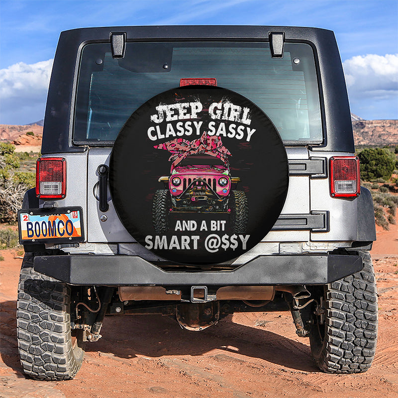 Jeep Girl Classy Sassy Car Spare Tire Covers Gift For Campers Nearkii