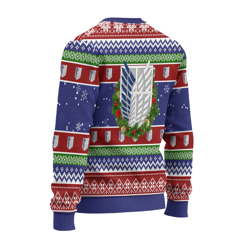 Scout Regiment Attack on Titan Anime Ugly Christmas Sweater Xmas Gift Nearkii