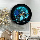 Charizard Mega X Pokemon Moonlight Wood Wall Clock Nearkii