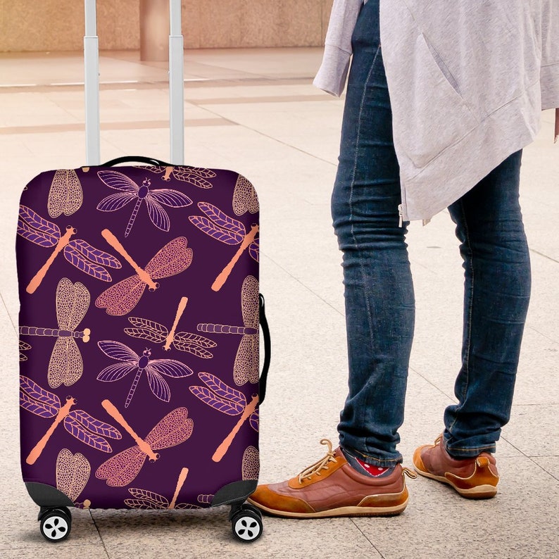 Dragonfly Luggage Cover Suitcase Protector Nearkii