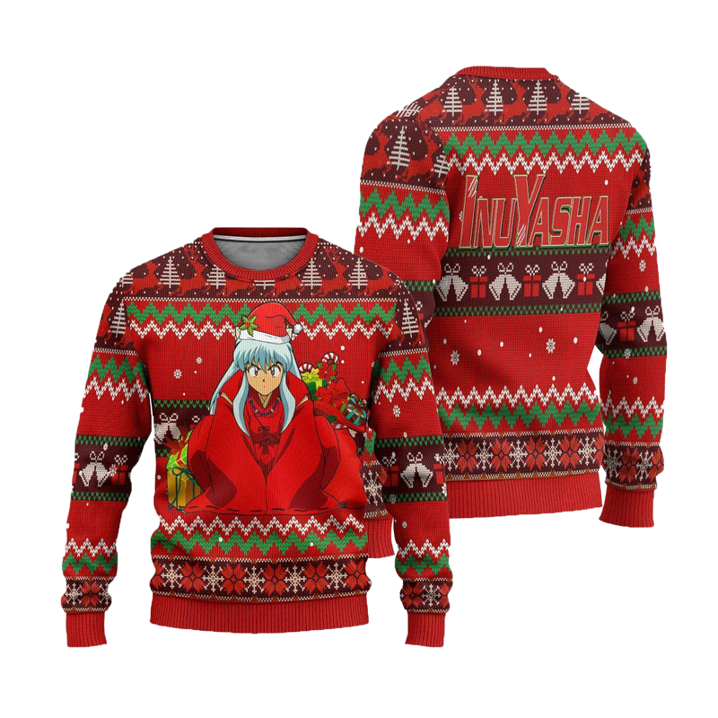 Inuyasha Ugly Christmas Sweater Anime Xmas Gift Nearkii