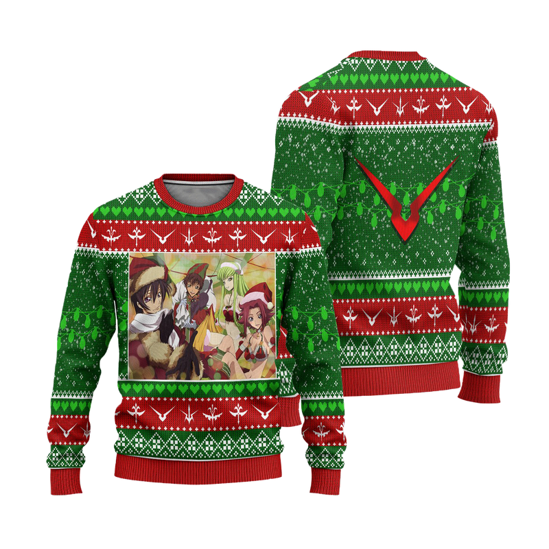 Code Geass Anime Ugly Christmas Sweater Custom Xmas Gift Nearkii