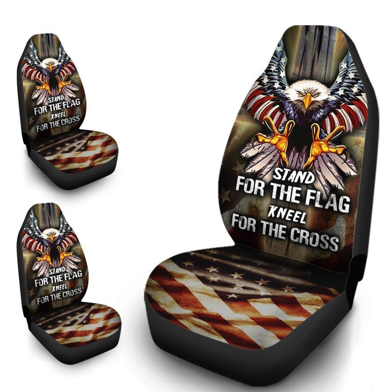 U.S Flag Bald Eagle Car Seat Covers Nearkii