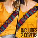Tribal Geometric Print Car Seat Belt Cover Custom Car Accessories Nearkii
