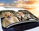 Chihuahua Family Car Auto Sunshades Nearkii