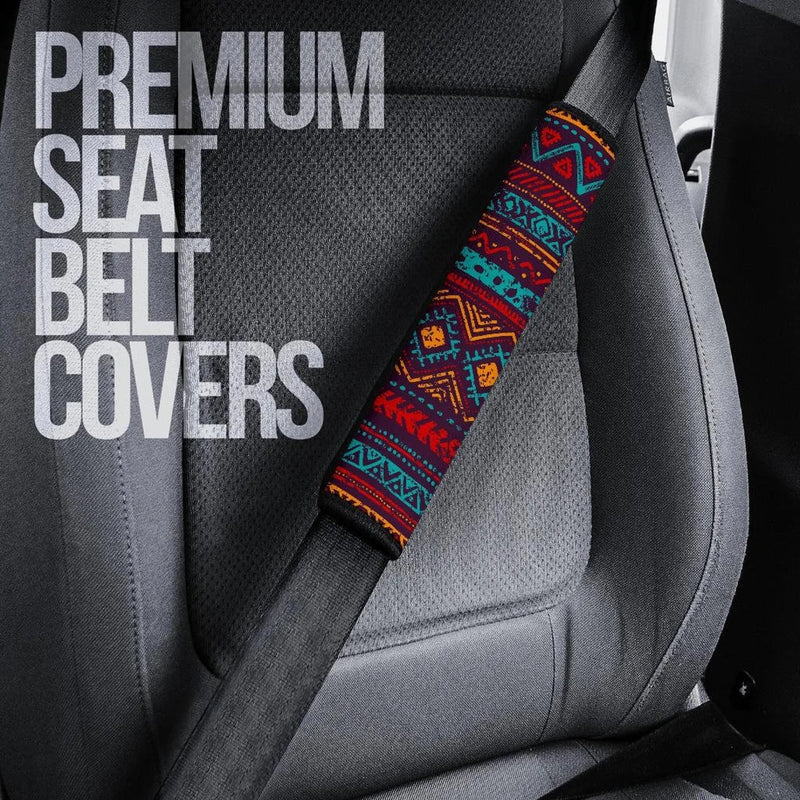 Tribal Geometric Print Car Seat Belt Cover Custom Car Accessories Nearkii
