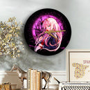 Zero Two Darling In The FranXX Anime Moonlight Wood Wall Clock Nearkii