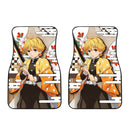 Zenitsu Car Floor Mats Custom Demon Slayer Anime Car Accessories Nearkii