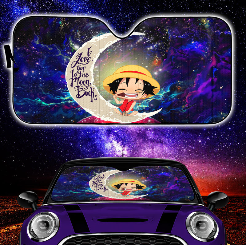 Luffy One Piece Love You To The Moon Galaxy Car Auto Sunshades Nearkii
