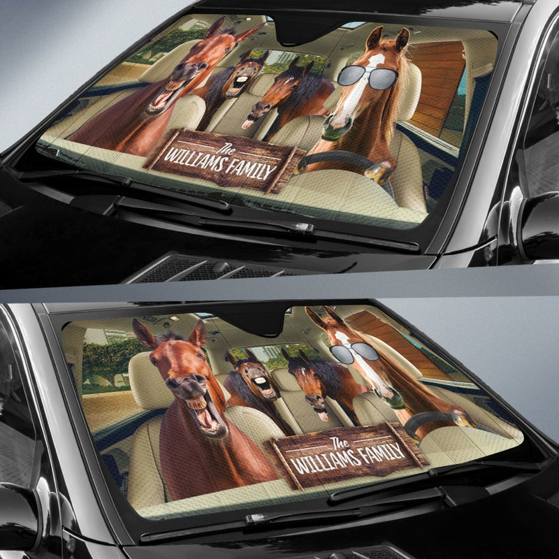 Personalized Driving Horses Car Auto Sunshades Nearkii