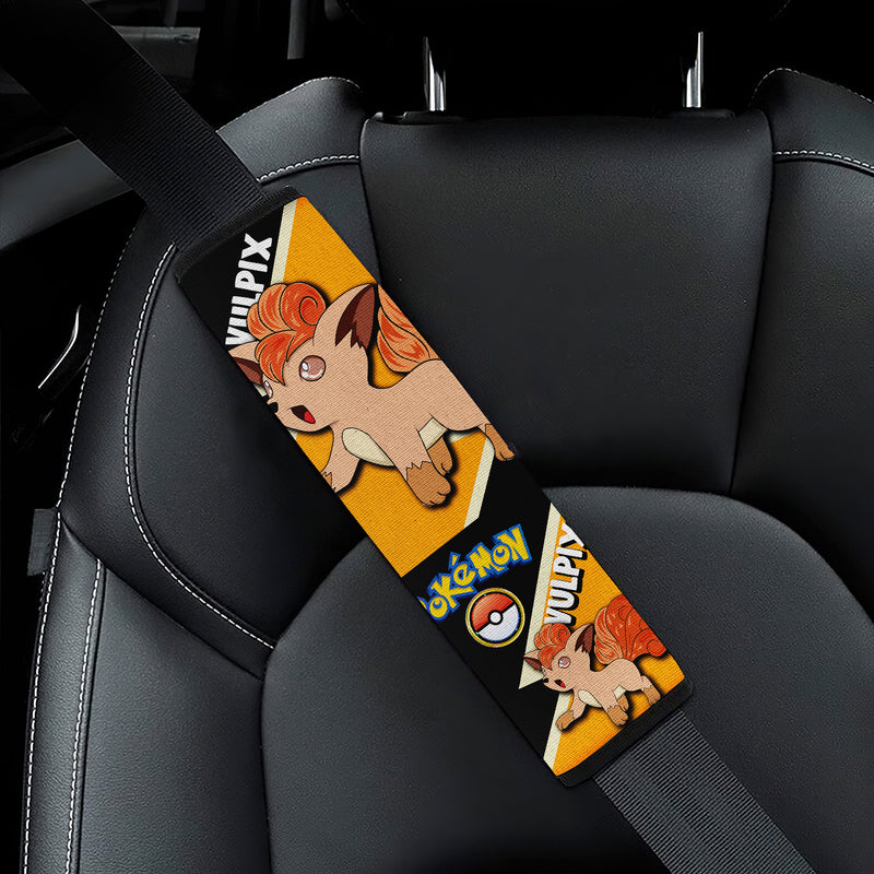 Vulpix car seat belt covers Anime Pokemon Custom Car Accessories Nearkii
