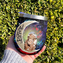Kimetsu No Yaiba Love You To Moon And Back Premium Wine Tumbler Nearkii