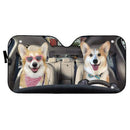 Love Corgi Dogs In Car Custom Car Auto Sun Shades Windshield Accessories Decor Gift Nearkii