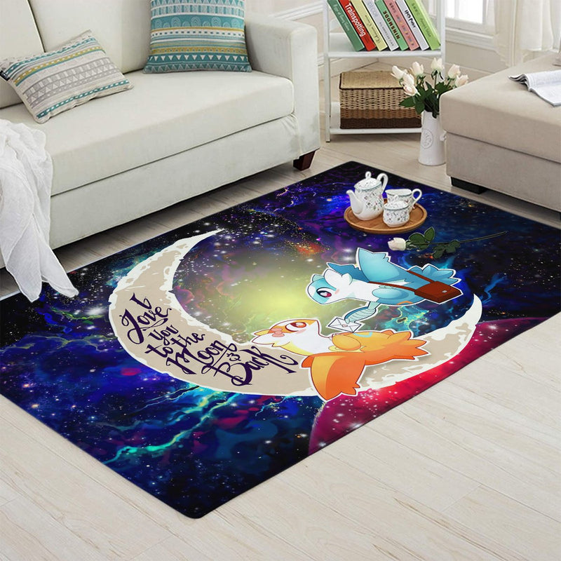 Pokemon Couple Latios Latias Love You To The Moon Galaxy Carpet Rug Home Room Decor Nearkii