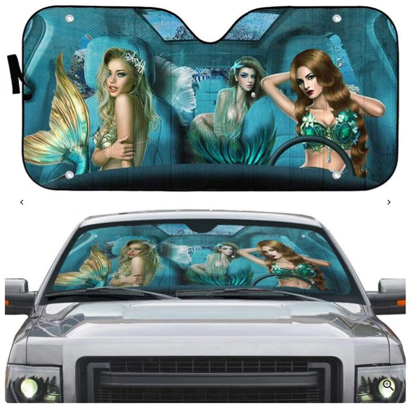 Mermaid Custom Car Auto Sun Shades Windshield Accessories Decor Gift Nearkii