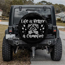 Life Is Better Around A Campfire Car Spare Tire Cover Gift For Campers Nearkii