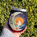 Nami One Piece Love You To Moon And Back Premium Wine Tumbler Nearkii