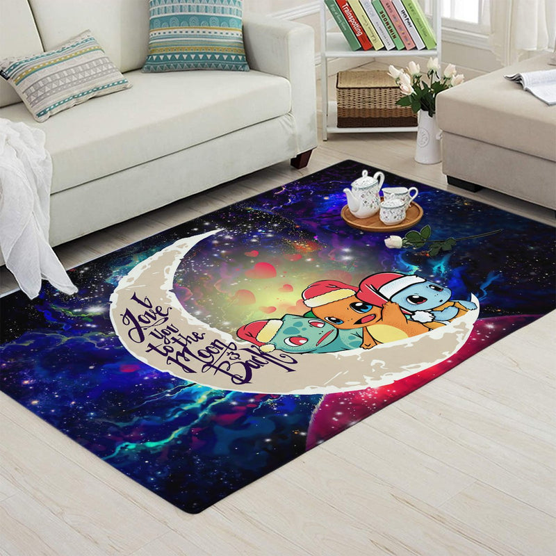 Pokemon Friends Gen 1 Love You To The Moon Galaxy Carpet Rug Home Room Decor Nearkii