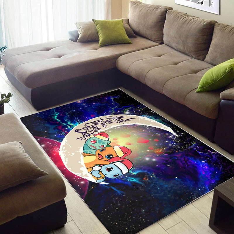 Pokemon Friends Gen 1 Love You To The Moon Galaxy Carpet Rug Home Room Decor Nearkii