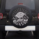 Mountains Mandala River Car Spare Tire Cover Gift For Campers Nearkii