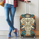 Elephant Colorful Indian Luggage Cover Suitcase Protector Nearkii