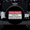 Caution Paved Roads Funny Jeep Car Spare Tire Covers Gift For Campers Nearkii