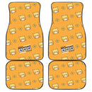 Custom Zenitsu Car Floor Mats Custom Demon Slayer Anime Car Accessories Nearkii