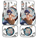 Demon Slayer Car Floor Mats Anime Hashibira Japanese Style Car Accessories Nearkii