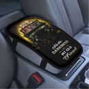 Demon Slayer Anime Funny Halloween Moonlight Premium Custom Armrest Center Console Cover Car Accessories Nearkii