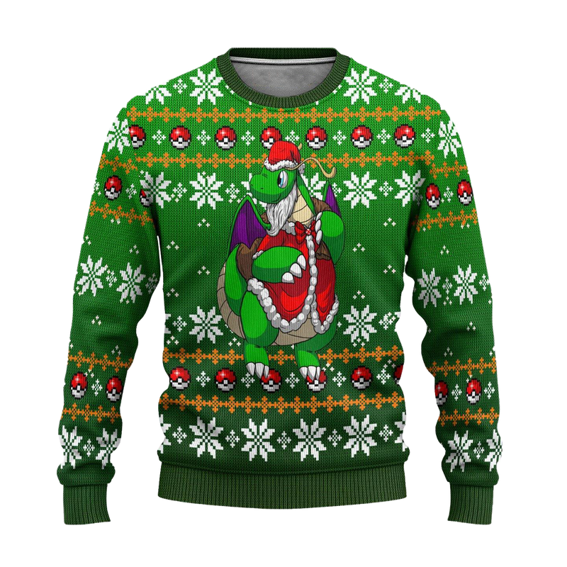 Pokemon Dragonite Ugly Anime Christmas Sweater Xmas Gift Nearkii