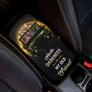 Demon Slayer Anime Funny Halloween Moonlight Premium Custom Armrest Center Console Cover Car Accessories Nearkii