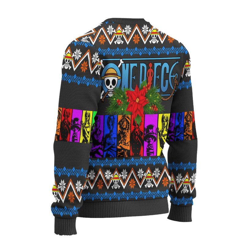 One Piece Anime Ugly Christmas Sweater Charaters Xmas Gift Nearkii