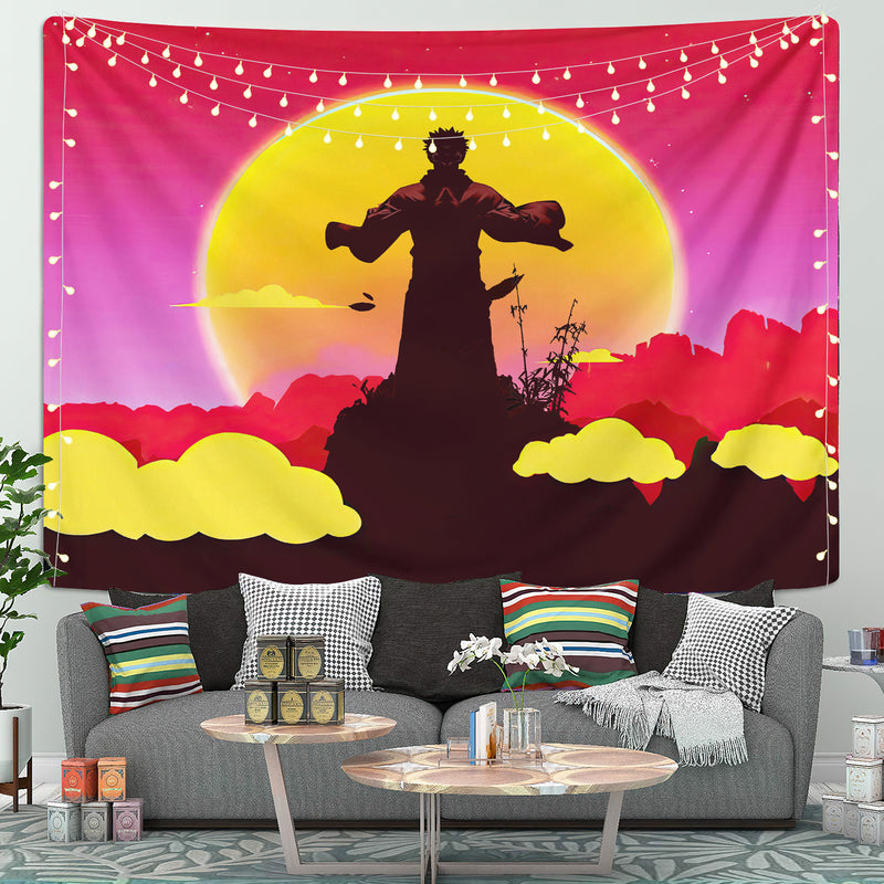 Jujutsu Kaisen Sukuna Anime Sunset Tapestry Room Decor Nearkii