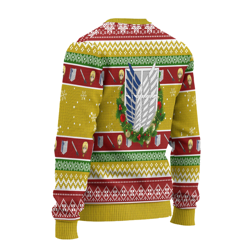 Historia Reiss Attack on Titan Anime Ugly Christmas Sweater Xmas Gift Nearkii