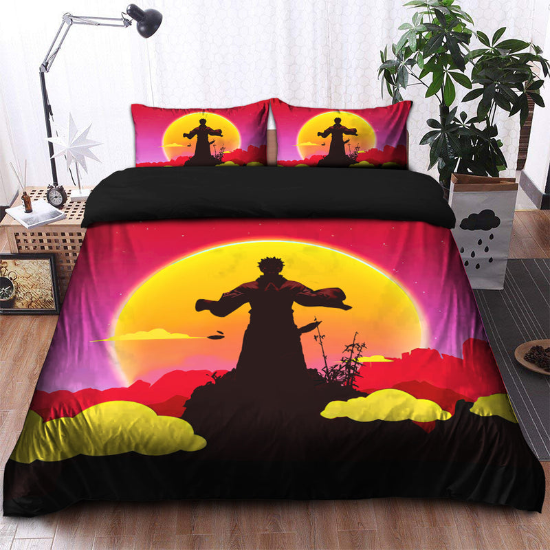 Jujutsu Kaisen Sukuna Anime Sunset Bedding Set Duvet Cover And 2 Pillowcases Nearkii