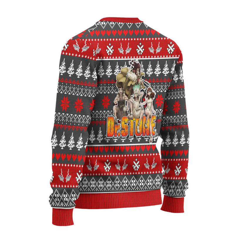 Dr Stone Anime Ugly Christmas Sweater Custom Xmas Gift Nearkii