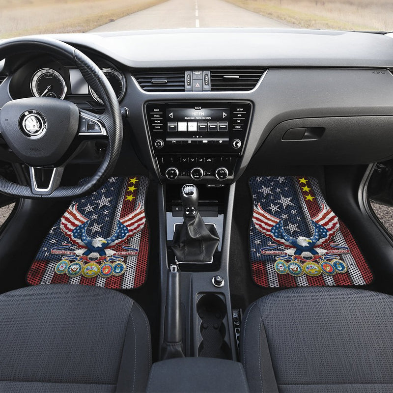 US Independence Day Bald Eagle Grab US Military Medal Car Floor Mats Car Accessories Nearkii