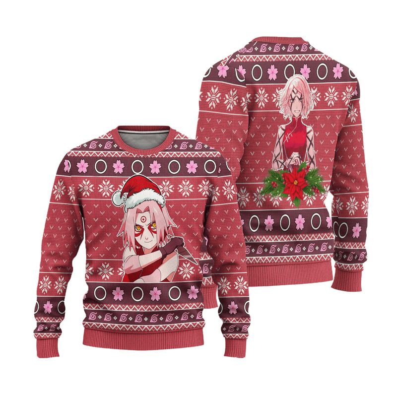 Sakura Ugly Christmas Sweater Sage Mode Naruto Anime Xmas Gift Nearkii