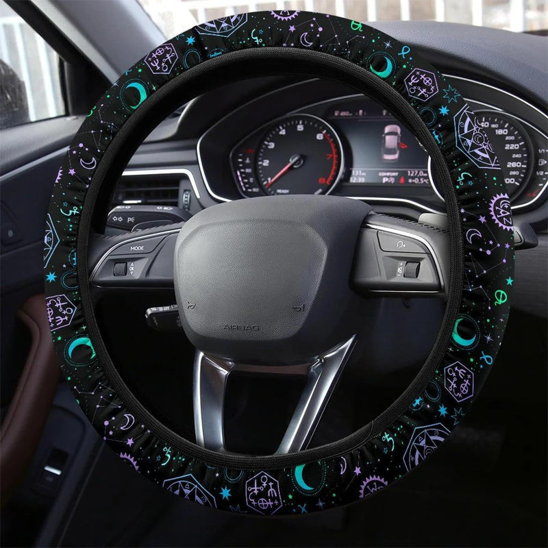 Zodiac Art Car Steering Wheel Cover Nearkii