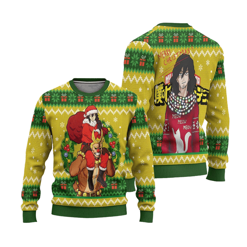 Aizawa My Hero Academia Anime Ugly Christmas Sweater Xmas Gift Nearkii