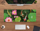 Koi Fish And Lotus Flowers Mouse Mat Nearkii