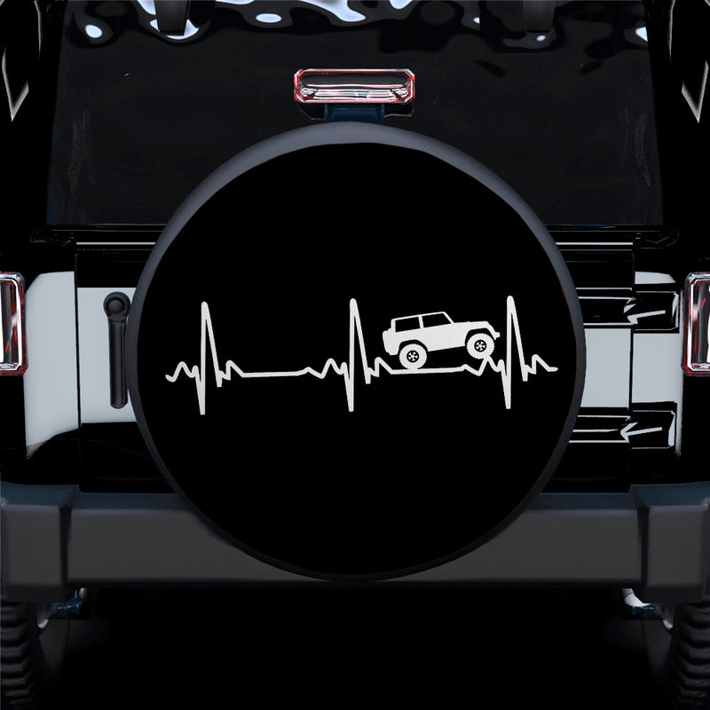 Heart Beat Jeep Car Spare Tire Covers Gift For Campers Nearkii