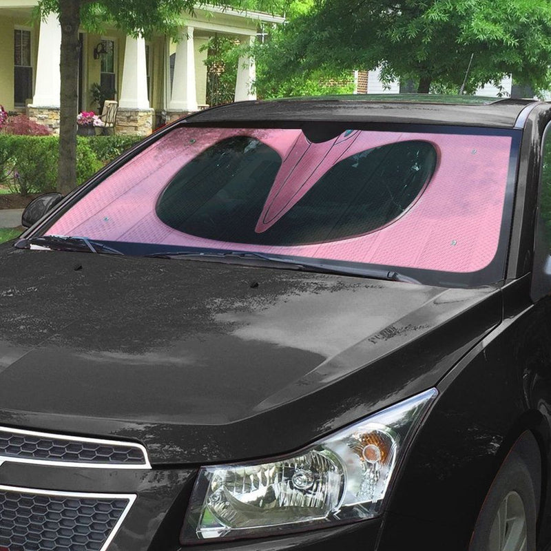 Mighty Morphin Pink Power Ranger Helmet Custom Car Auto Sunshade Windshield Accessories Decor Gift Nearkii