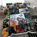 Black Labrador Bedding Set Duvet Cover And Pillowcase Set Nearkii