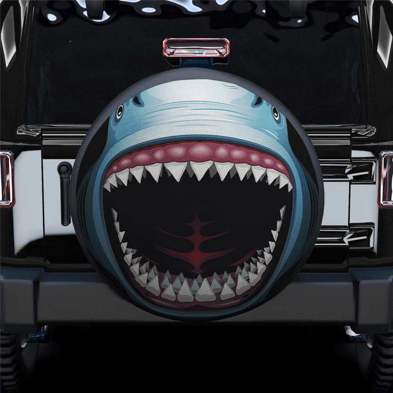 Shark Jeep Car Spare Tire Cover Gift For Campers Nearkii