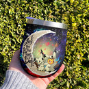 Pikachu Mimikyu Cute Love You To Moon And Back Premium Wine Tumbler Nearkii